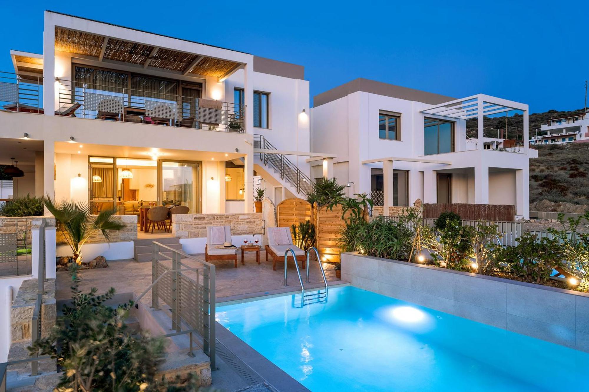 Ammokrinos Luxury Homes,150M From The Beach Kalamaki  Exterior photo