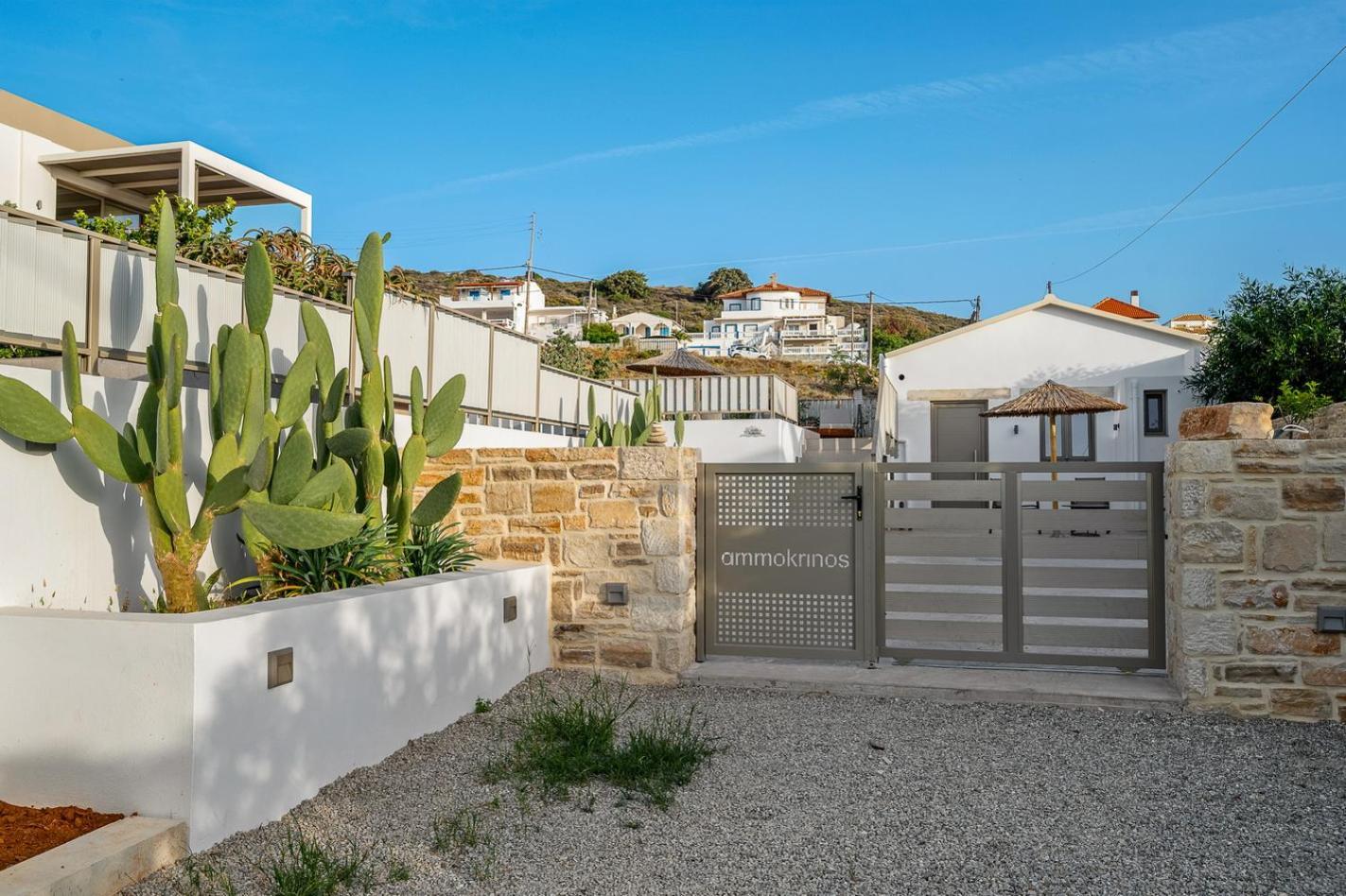 Ammokrinos Luxury Homes,150M From The Beach Kalamaki  Exterior photo